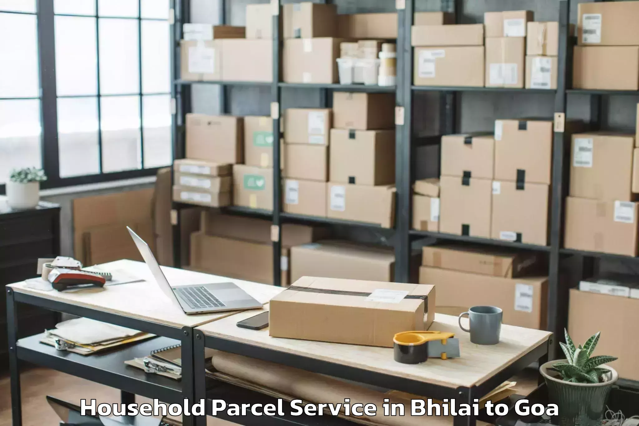 Trusted Bhilai to North Goa Airport Gox New Household Parcel